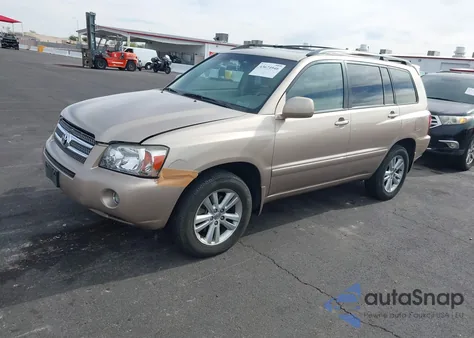 2006 Toyota Highlander Hybrid V6 из США, поврежденный, VIN JTEEW21A760003599